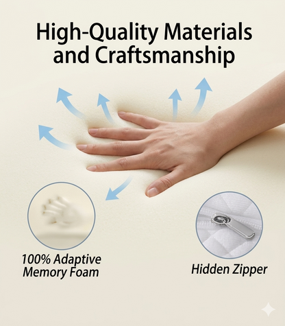 Memory foam orthopedic Cervical Contour Pillow